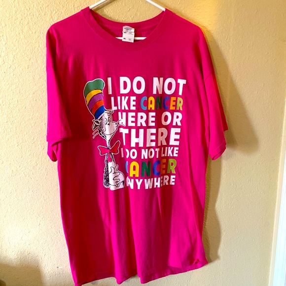 cat in the hat cancer t shirt